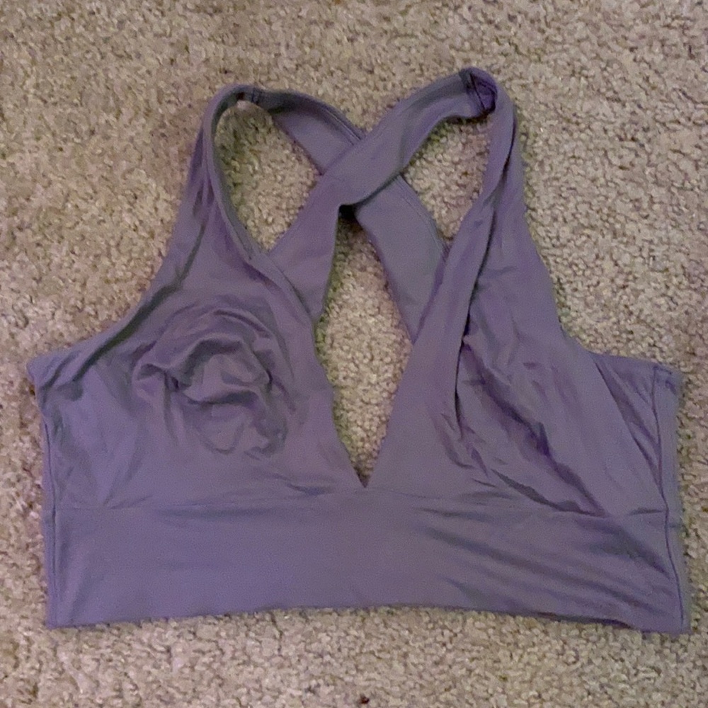 gap body live in unlined crossback bra
